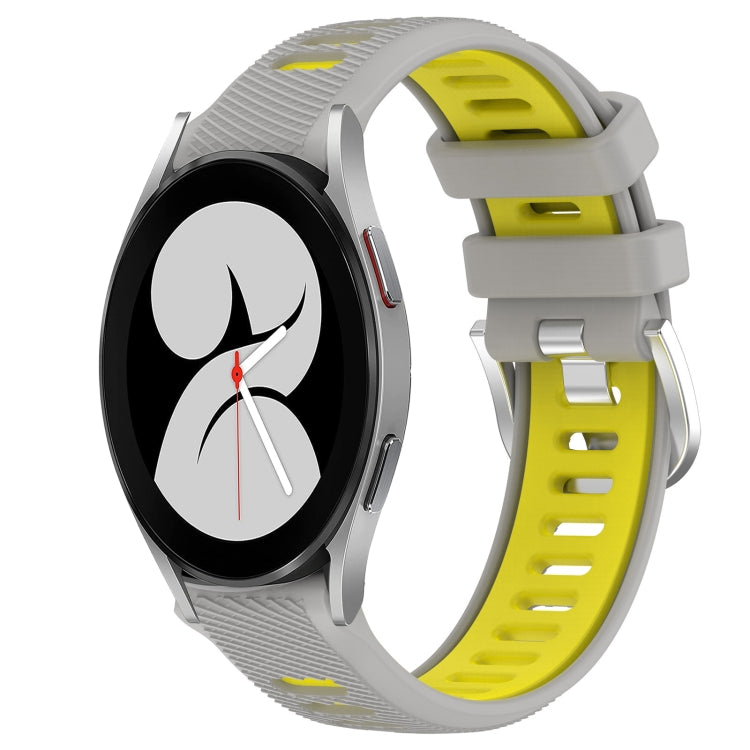 20mm Sports Two-Color Steel Buckle Silicone Watch Band, Series 4-Reluova