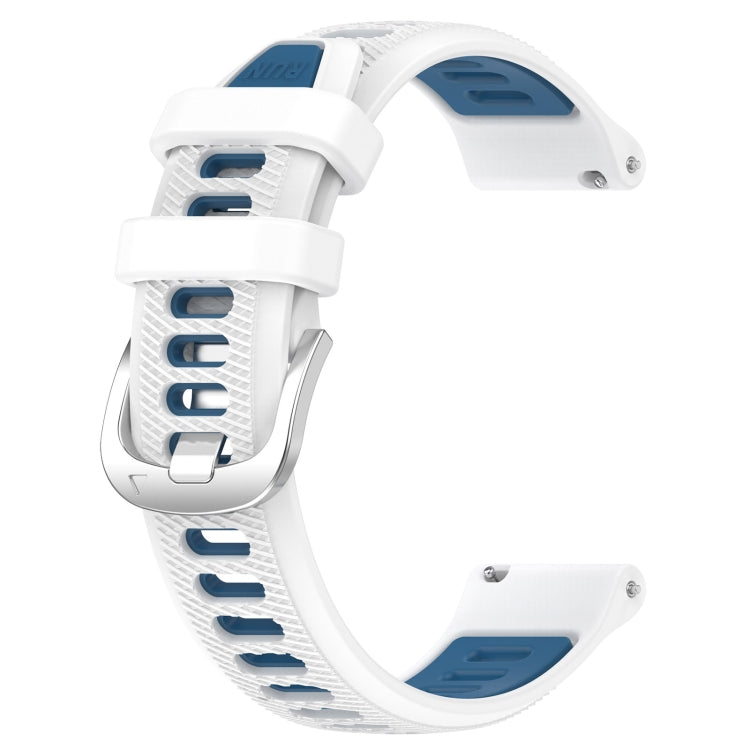 20mm Sports Two-Color Steel Buckle Silicone Watch Band, Series 4-Reluova