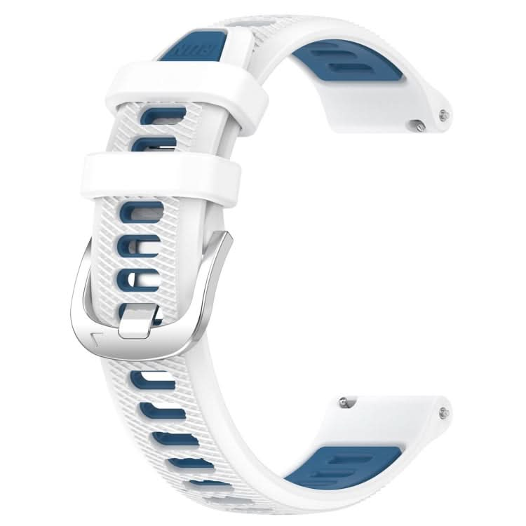 20mm Sports Two-Color Steel Buckle Silicone Watch Band, Series 3-Reluova