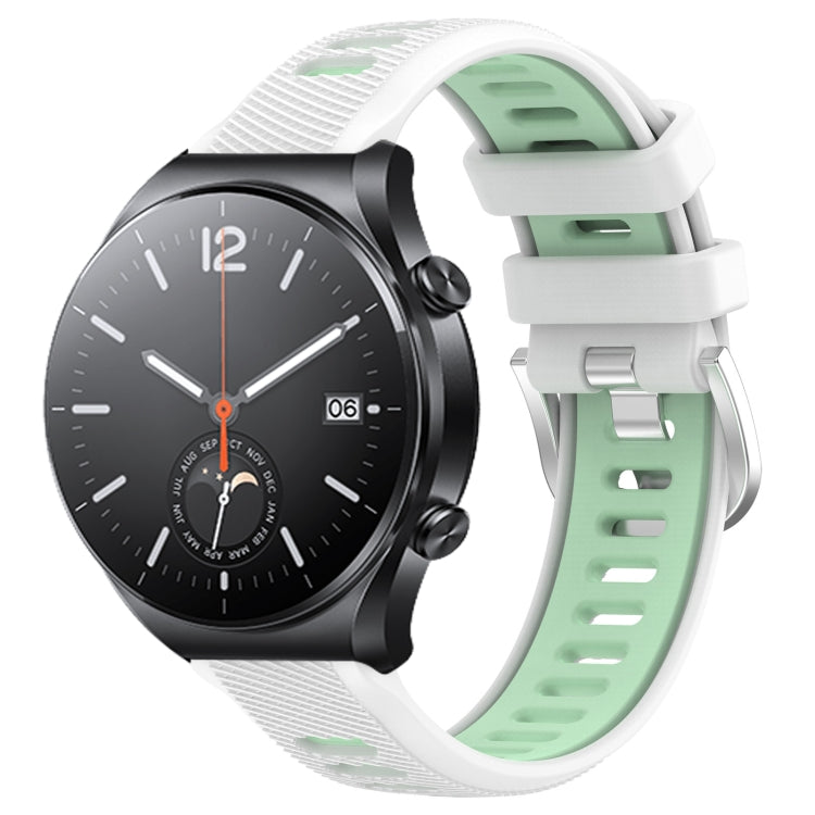 22mm Sports Two-Color Steel Buckle Silicone Watch Band, Series 3-Reluova