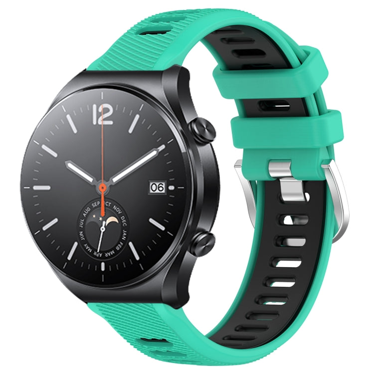 22mm Sports Two-Color Steel Buckle Silicone Watch Band, Series 3-Reluova