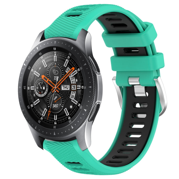 22mm Sports Two-Color Steel Buckle Silicone Watch Band, Series 2-Reluova