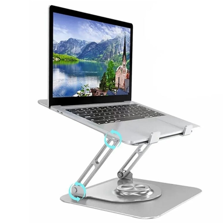 D147 Foldable 360 Degree Rotating Laptop Lifting Bracket Aluminum Alloy Notebook Desktop Stand My Store