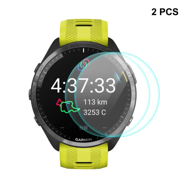 For Garmin Forerunner 965 ENKAY 0.2mm 9H Tempered Glass Screen Protector Watch Film