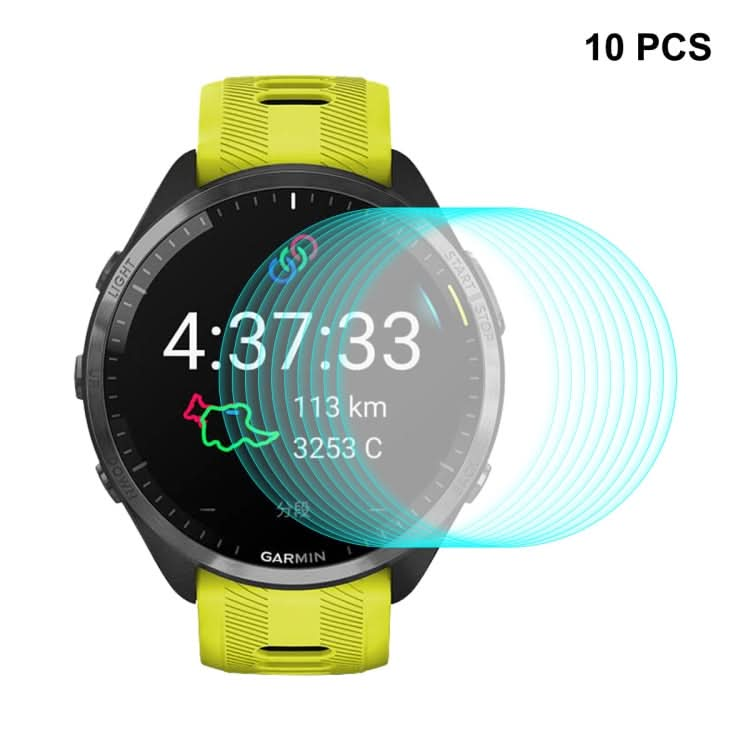 For Garmin Forerunner 965 ENKAY 0.2mm 9H Tempered Glass Screen Protector Watch Film