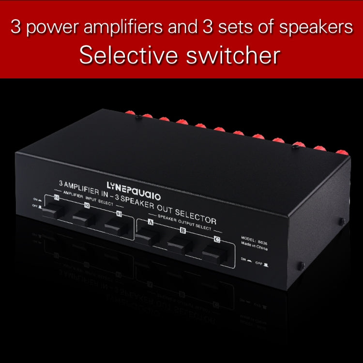 3 Input 3 Output Power Amplifier And Speaker Switcher Speaker Switch Splitter Comparator Reluova