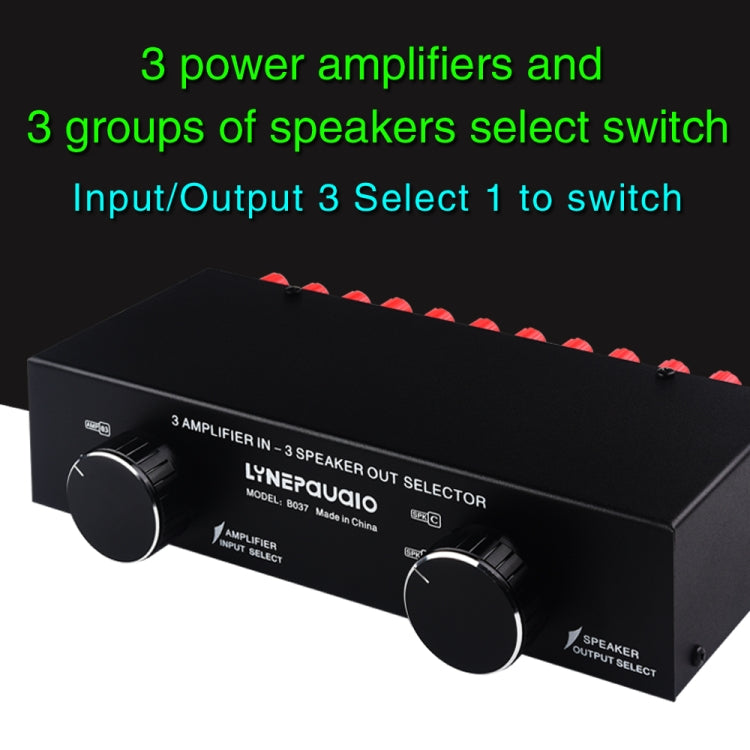 3 Input 3 Output Power Amplifier And Speaker Switcher Speaker Switch Splitter Comparator 300W Per Channel Without Loss Of Sound Quality Reluova