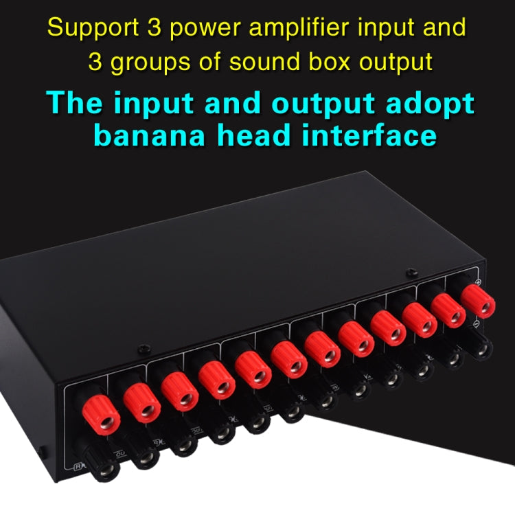 3 Input 3 Output Power Amplifier And Speaker Switcher Speaker Switch Splitter Comparator 300W Per Channel Without Loss Of Sound Quality Reluova