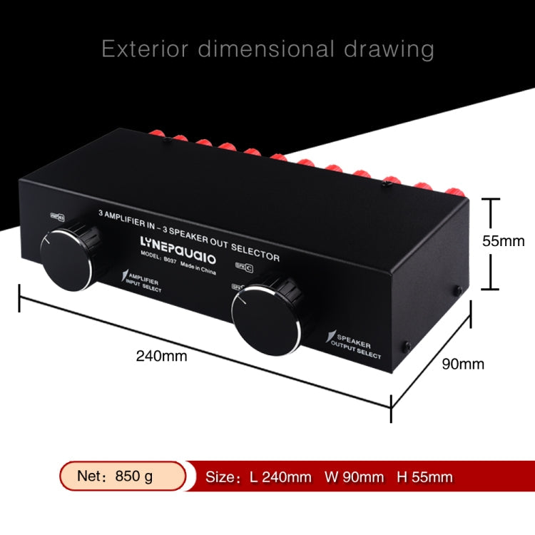 3 Input 3 Output Power Amplifier And Speaker Switcher Speaker Switch Splitter Comparator 300W Per Channel Without Loss Of Sound Quality