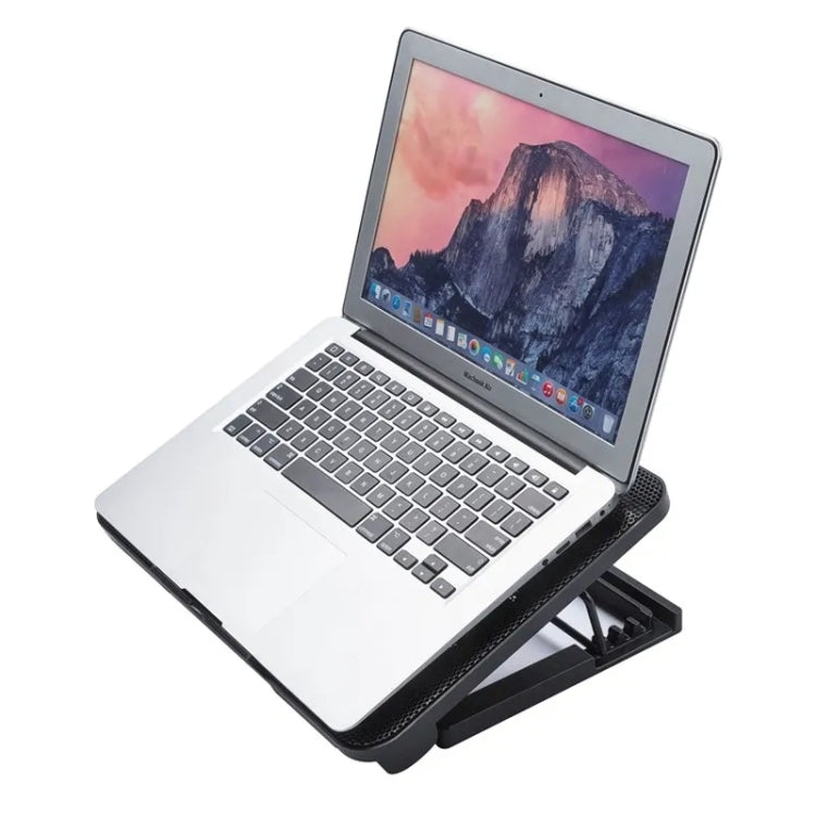 N99F1 Slim Silent Fan Laptop Desktop Cooling Pad with Adjustable Stand My Store