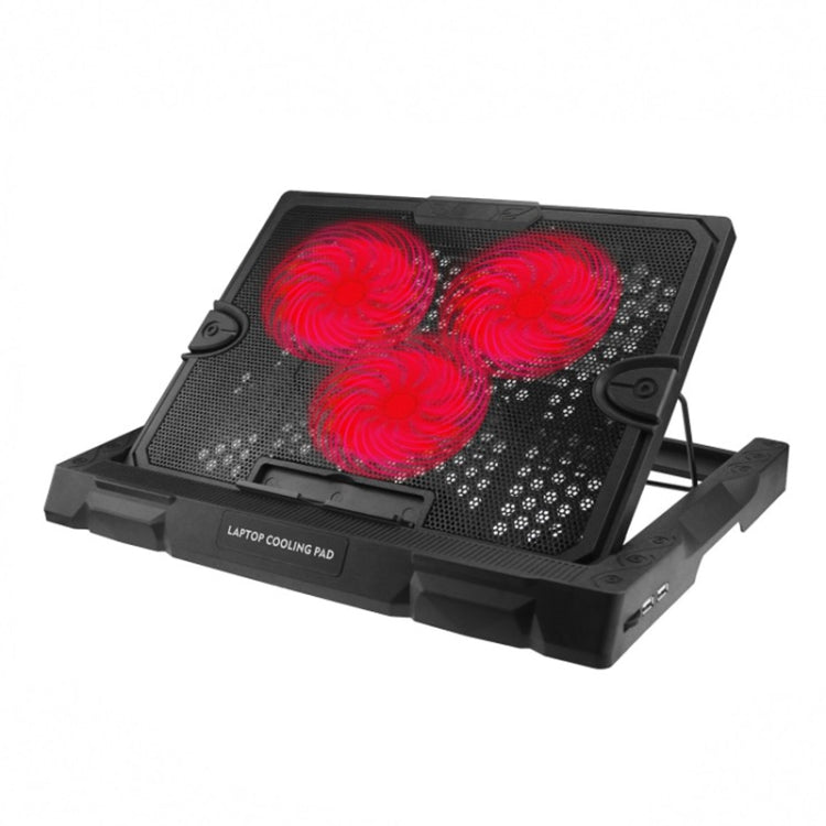 S300 3 Fan Adjustable Wind Speed Desktop Laptop Cooling Pad with Holder