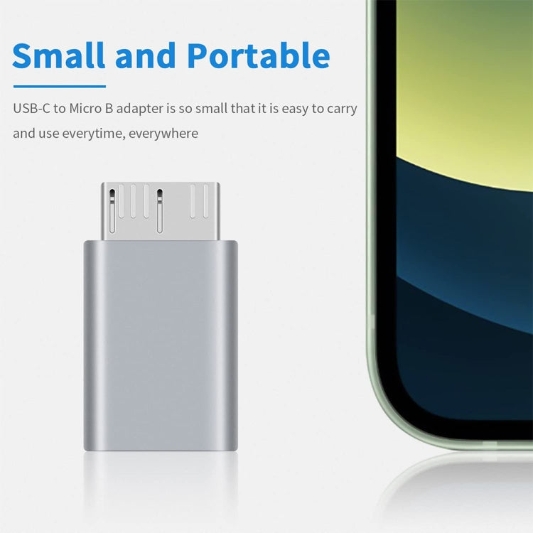 JUNSUNMAY USB-C / Type-C Female to Male USB 3.0 Micro B Adapter Converter My Store