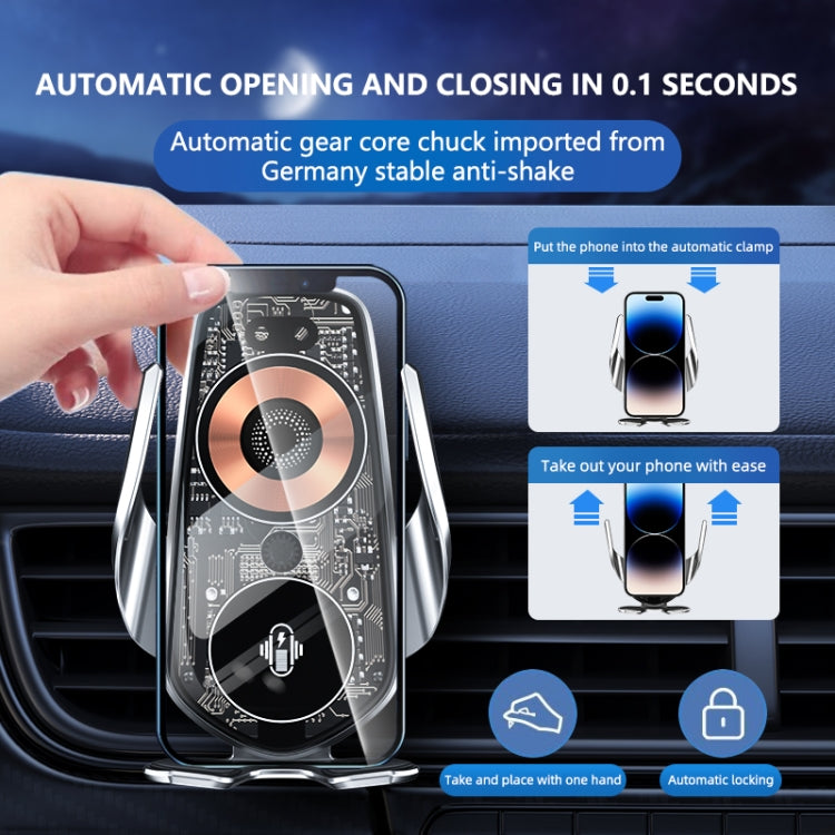 Q8 Universal Air Vent Mount Magnetic Mobile Phone Wireless Charging Car Holder ÎҵÄÉ̵ê