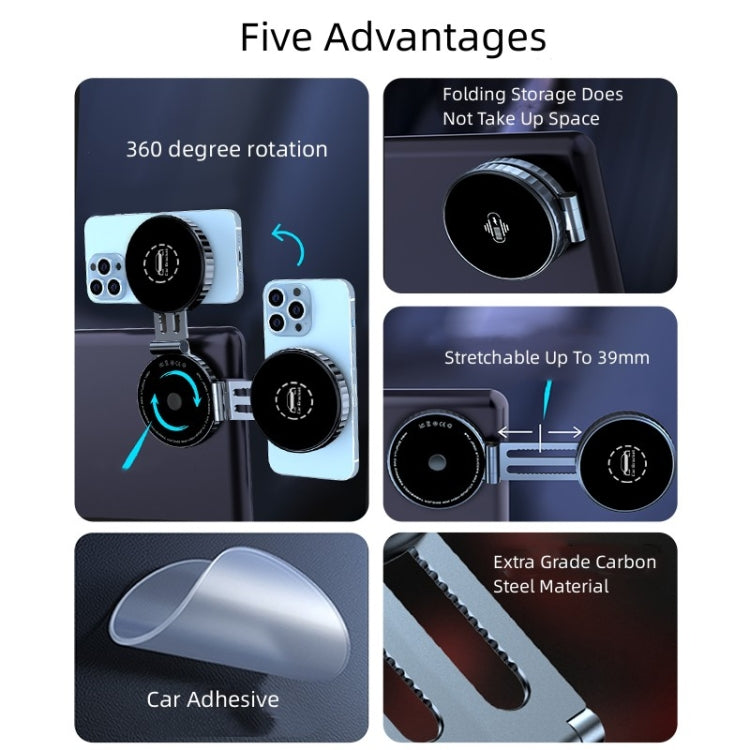 T1 For Tesla Magnetic  Scalable Foldable 360 Degree Rotary Car Mobile Phone Holder ÎҵÄÉ̵ê