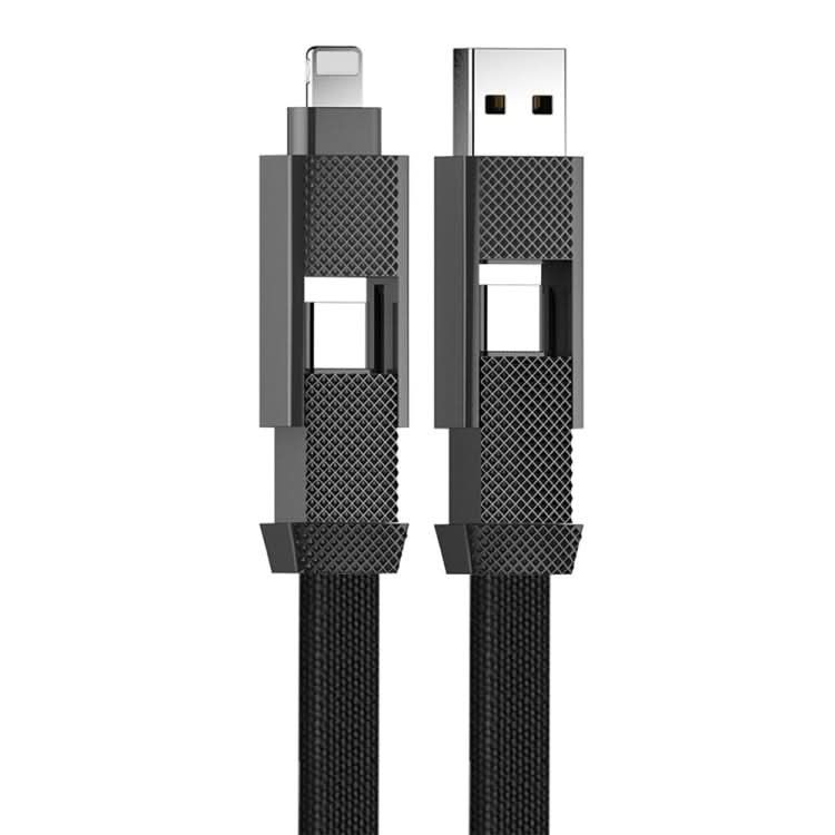 ENKAY ENK-CB134 4-in-1 60W USB-A / Type-C to 8 Pin / Type-C Nylon Braided Magnetic Fast Charging Data Cable