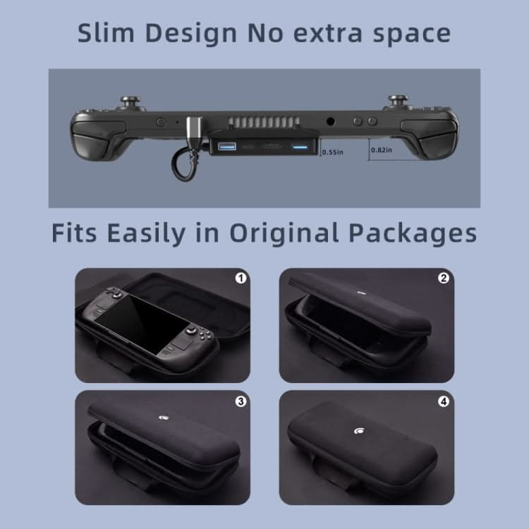 V266 For Steam Deck 5 in 1 Bracket Docking Station Charging Base Support 4K/60Hz USB3.0 Reluova