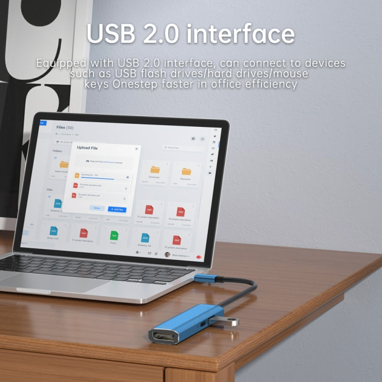 V264B 3 in 1 USB-C / Type-C to USB3.0 + PD3.0 + DP1.4 3-Ports Multi Splitter Adapter OTG HUB My Store