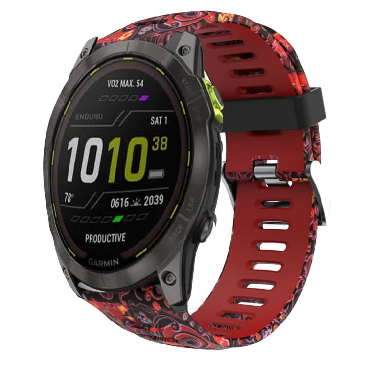 26mm Camouflage Printed Silicone Watch Band, Series 2