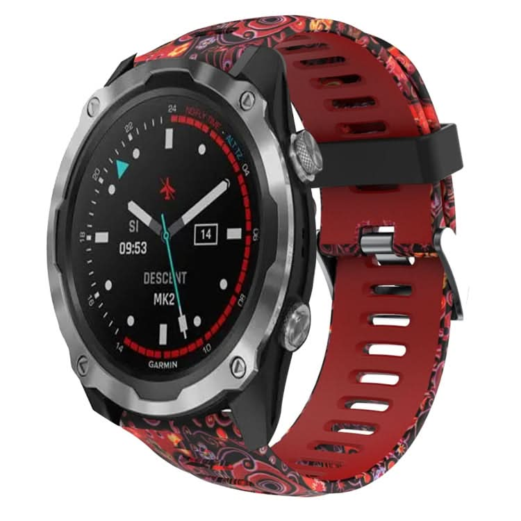 26mm Camouflage Printed Silicone Watch Band, Series 3