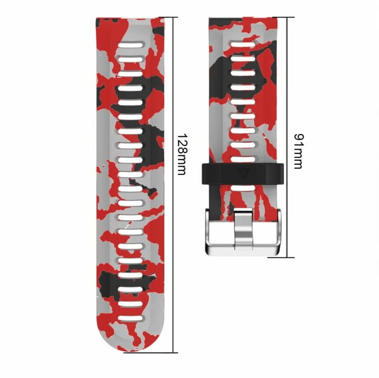 26mm Camouflage Printed Silicone Watch Band, Series 1-Reluova