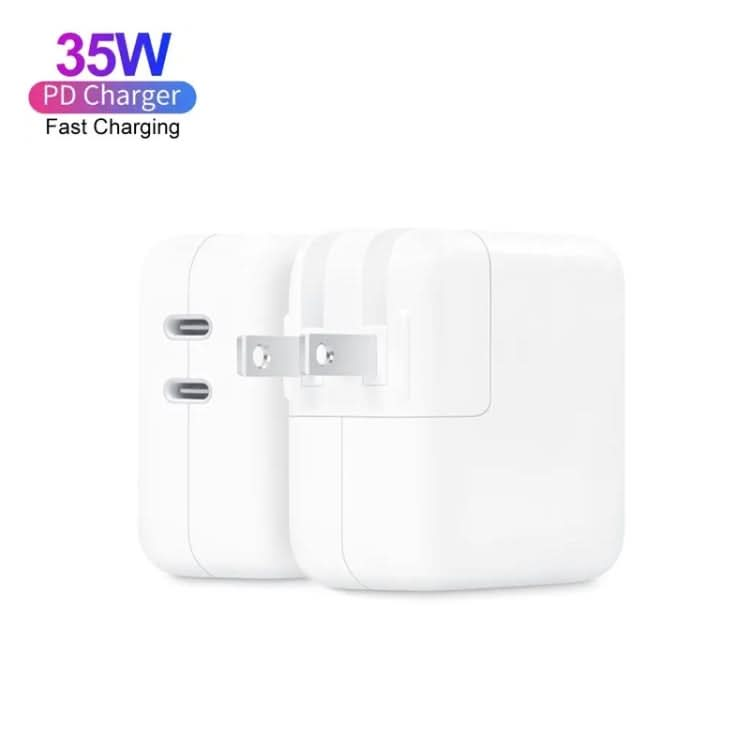 35W PD3.0 USB-C / Type-C Dual Port Charger for iPhone / iPad Series