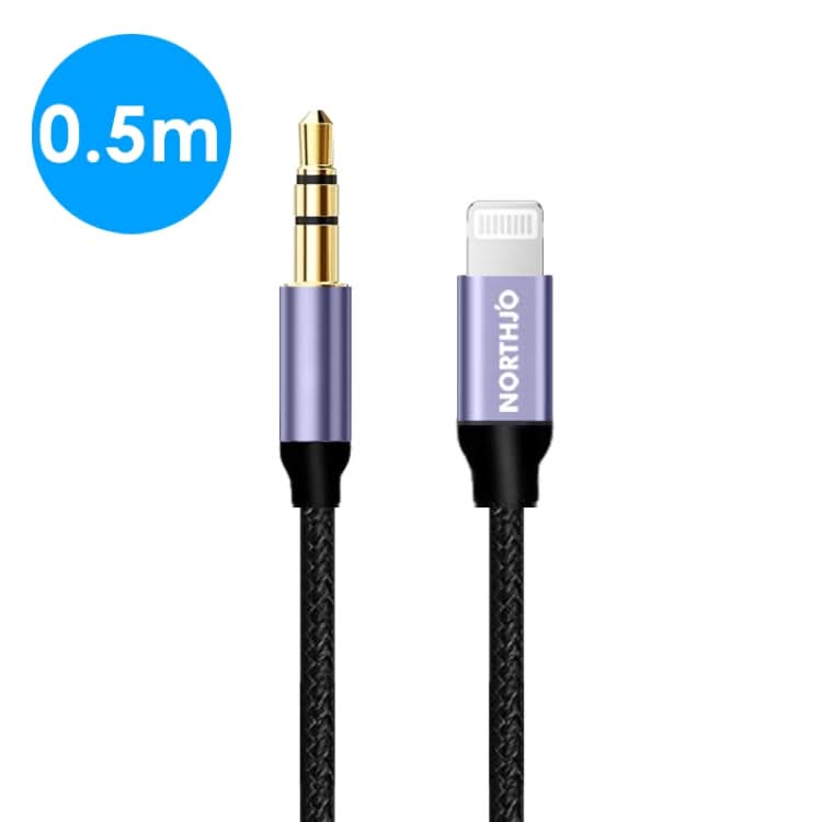 NORTHJO LTM03 8 Pin to 3.5mm Audio AUX Jack Cable