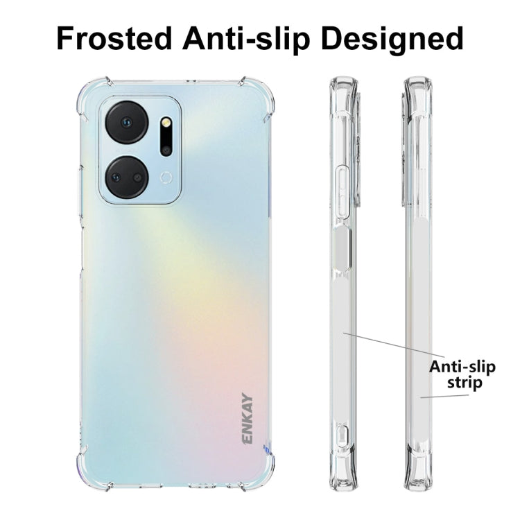 ENKAY Hat-Prince Transparent TPU Shockproof Phone Case with Glass Film