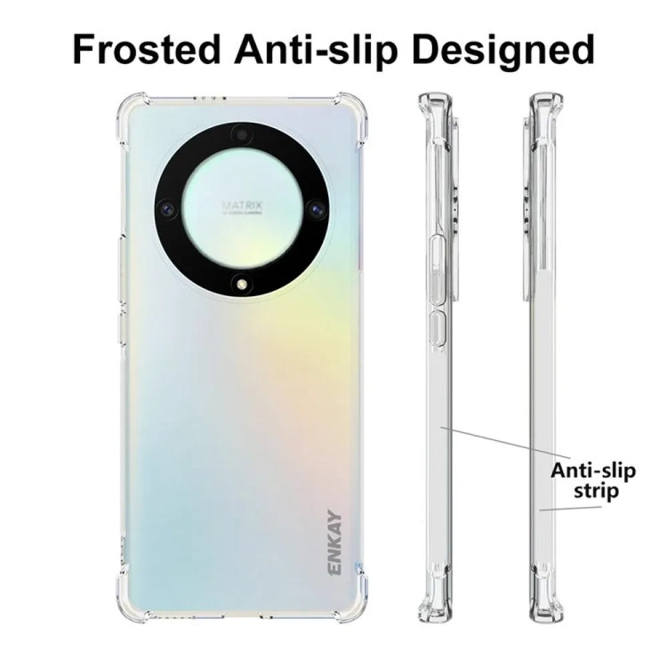 ENKAY Hat-Prince Transparent TPU Shockproof Phone Case with Glass Film