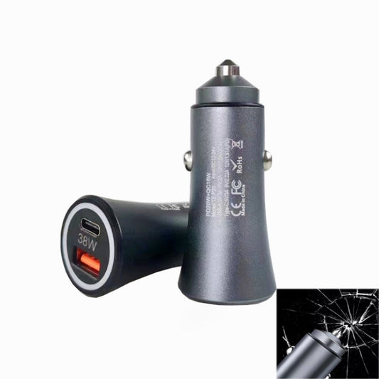 P20 38W PD3.0 20W + QC3.0 USB Safety Hammer Car Charger ÎҵÄÉ̵ê