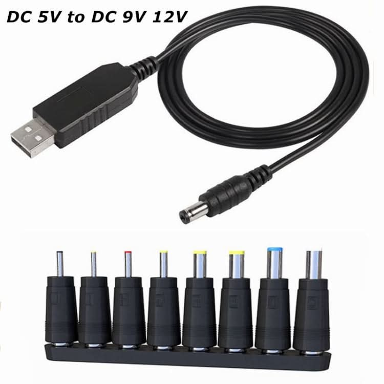 DC 5V to DC 9V 12V USB Voltage Step Up Converter Cable with 1A Step-up Volt Transformer Power Regulator Cable with LED Display Reluova