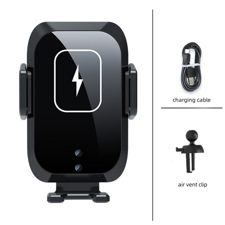 X11 Three Axle Linkage 15W Smart Touch Automatic Retractable Clip Fast Charging Wireless Car Chargers