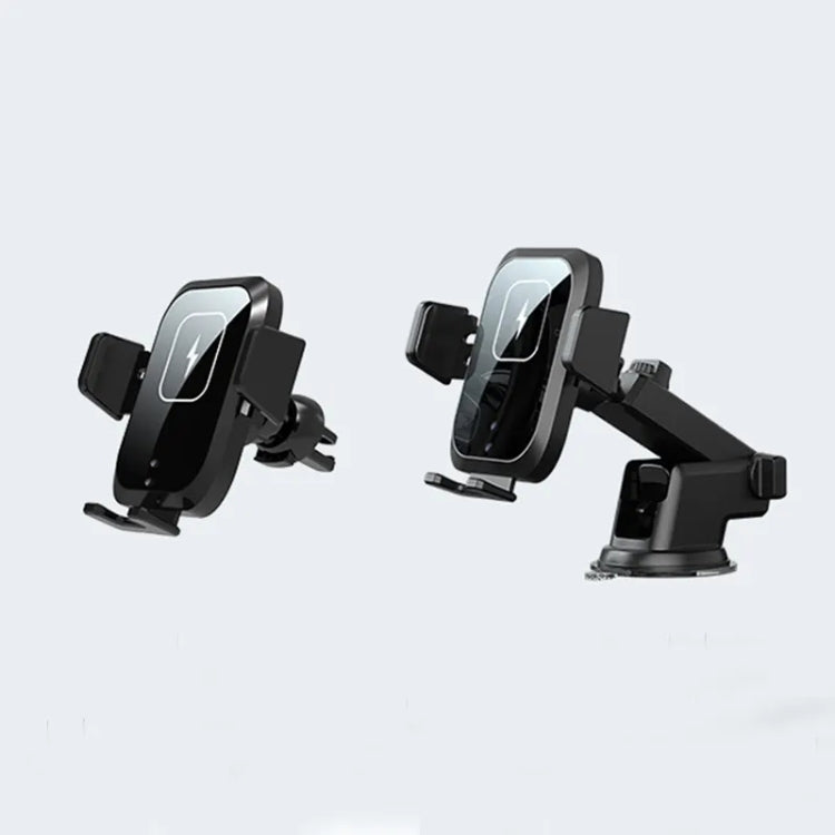 X11 Three Axle Linkage 15W Smart Touch Automatic Retractable Clip Fast Charging Wireless Car Chargers