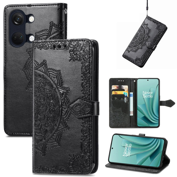 Mandala Flower Embossed Leather Phone Case, Series 1