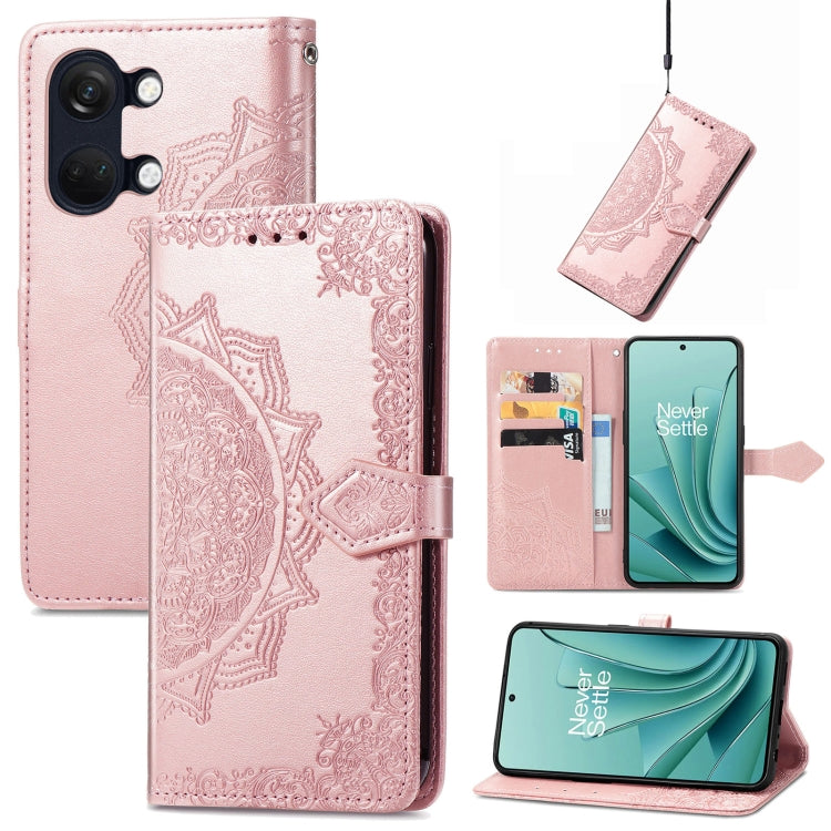 Mandala Flower Embossed Leather Phone Case, Series 1