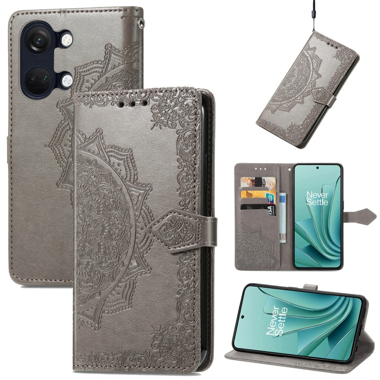 Mandala Flower Embossed Leather Phone Case, Series 1