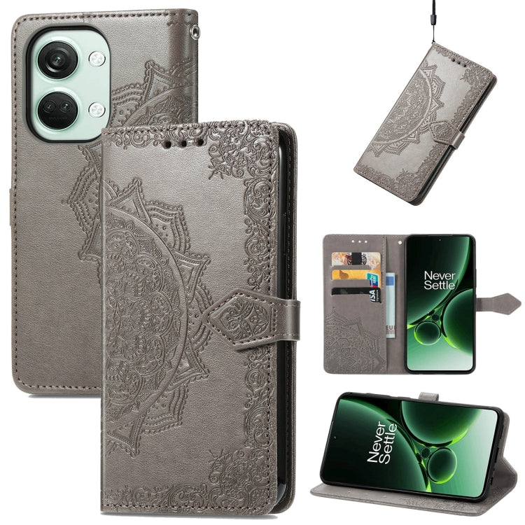 Mandala Flower Embossed Leather Phone Case, Series 1