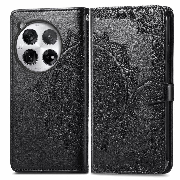 Mandala Flower Embossed Leather Phone Case, Series 1