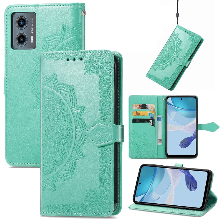 Mandala Flower Embossed Leather Phone Case My Store