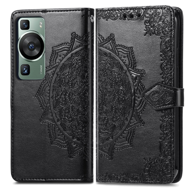 Mandala Flower Embossed Leather Phone Case