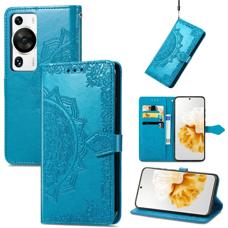 Mandala Flower Embossed Leather Phone Case