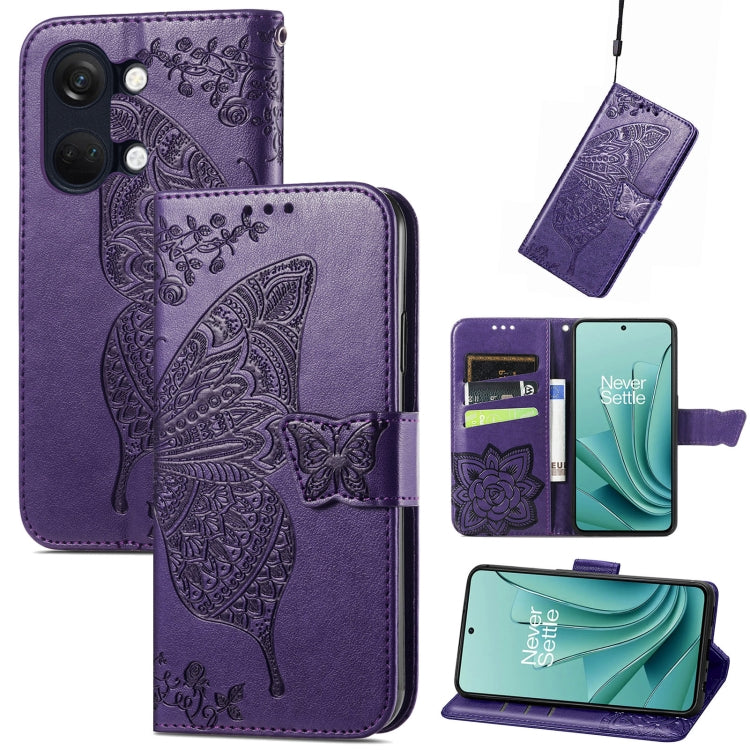 Butterfly Love Flower Embossed Leather Phone Case, Series 1