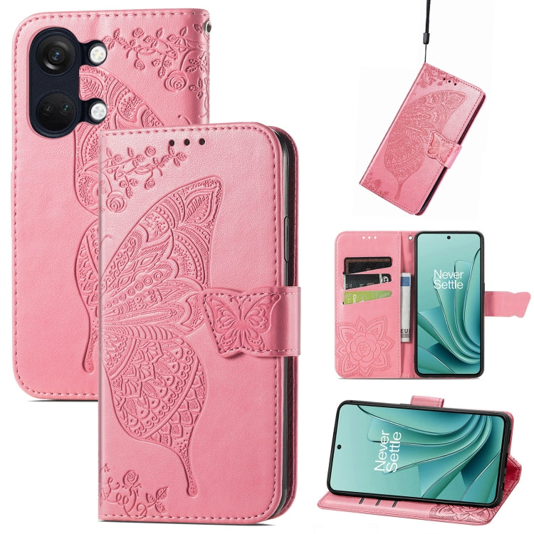 Butterfly Love Flower Embossed Leather Phone Case, Series 1