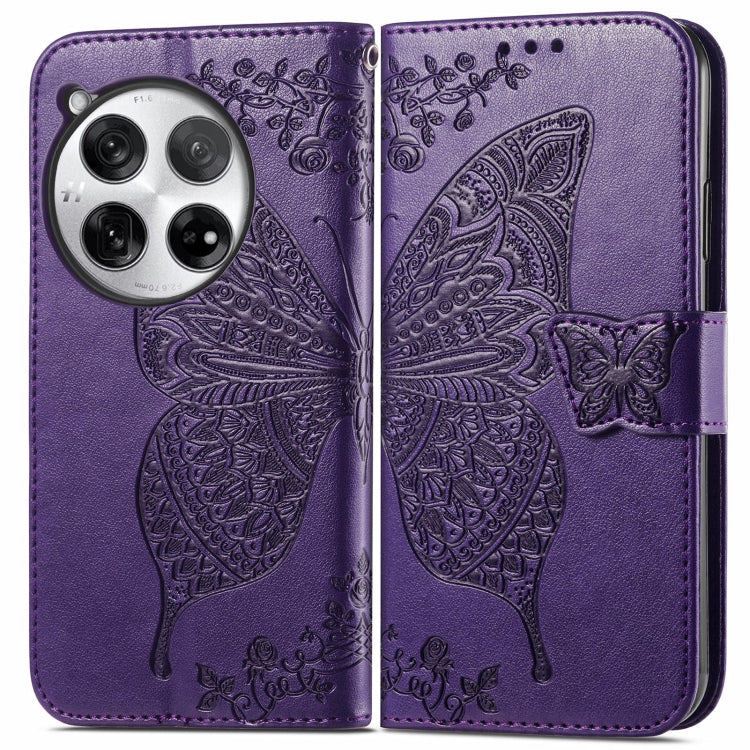 Butterfly Love Flower Embossed Leather Phone Case, Series 1