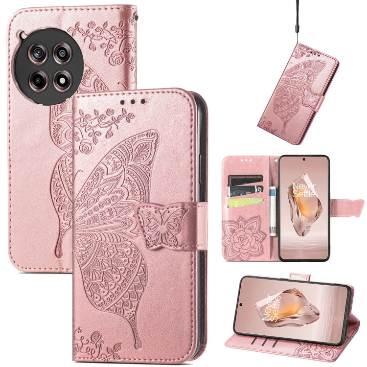 Butterfly Love Flower Embossed Leather Phone Case, Series 1