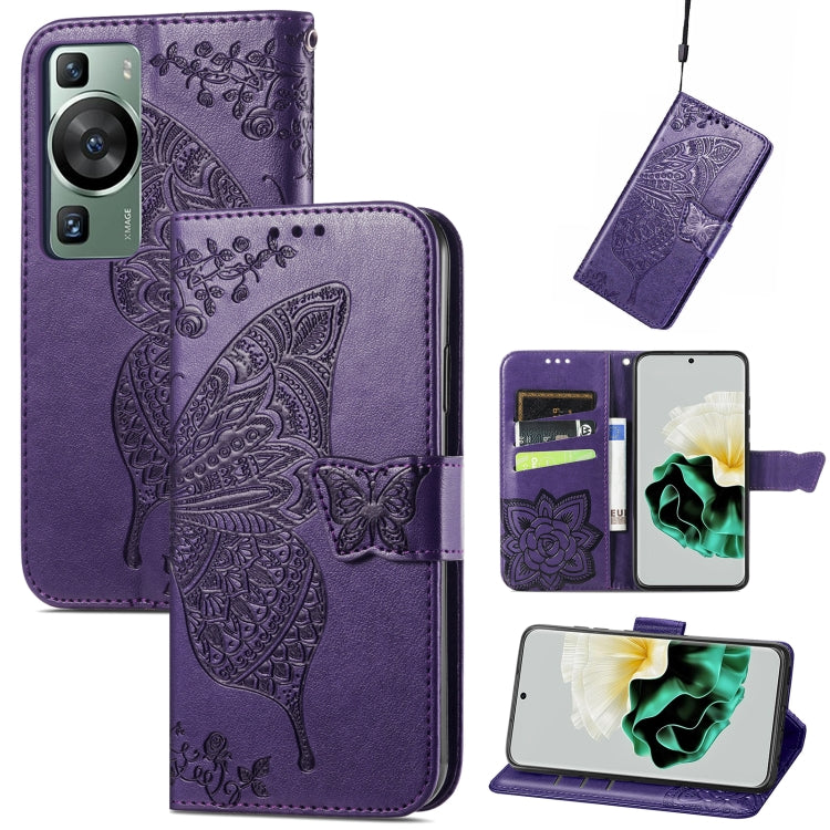 Butterfly Love Flower Embossed Leather Phone Case, Series 2 My Store