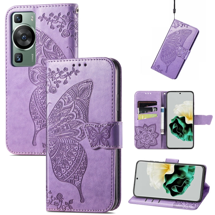 Butterfly Love Flower Embossed Leather Phone Case, Series 2 My Store