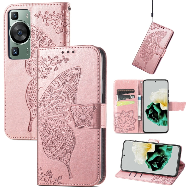 Butterfly Love Flower Embossed Leather Phone Case, Series 2 My Store