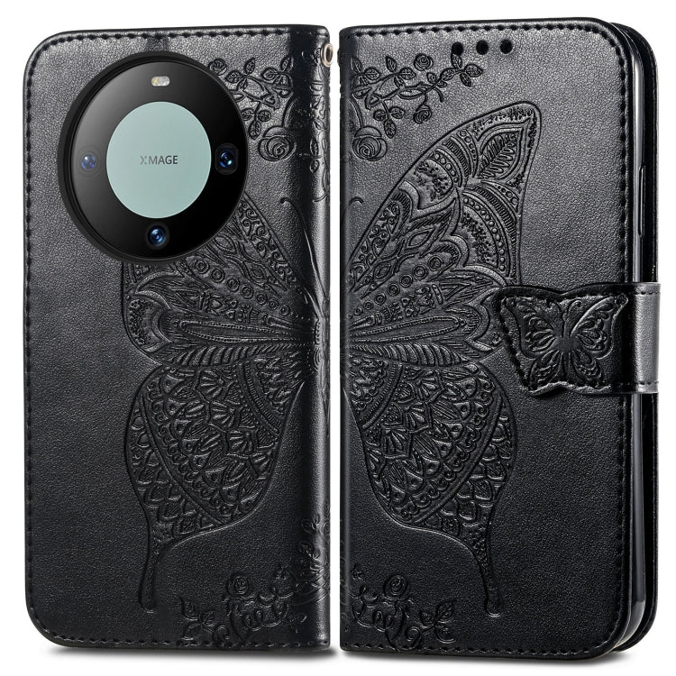 Butterfly Love Flower Embossed Leather Phone Case, Series 1