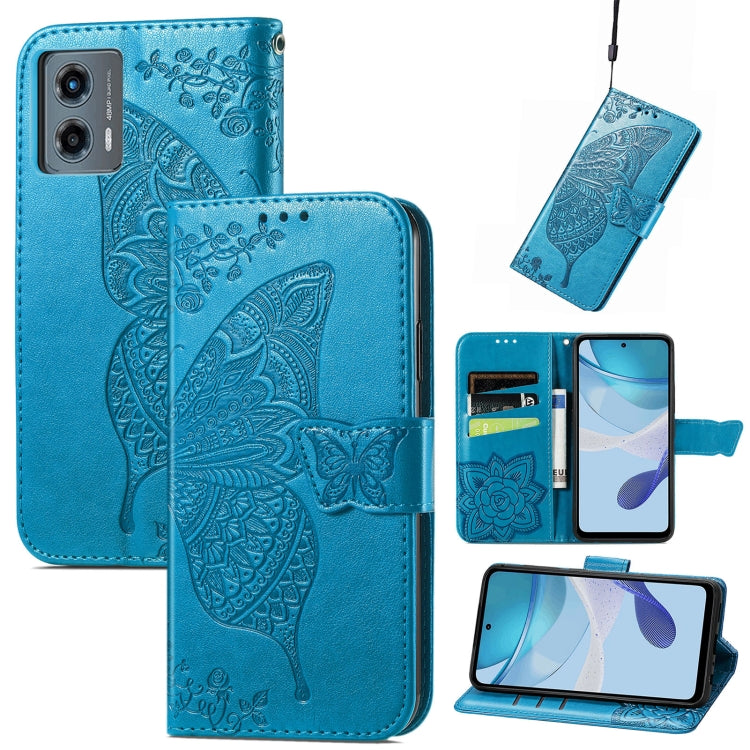 Butterfly Love Flower Embossed Leather Phone Case My Store