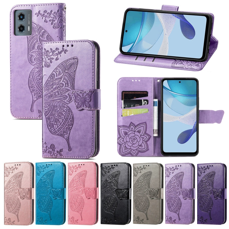 Butterfly Love Flower Embossed Leather Phone Case My Store